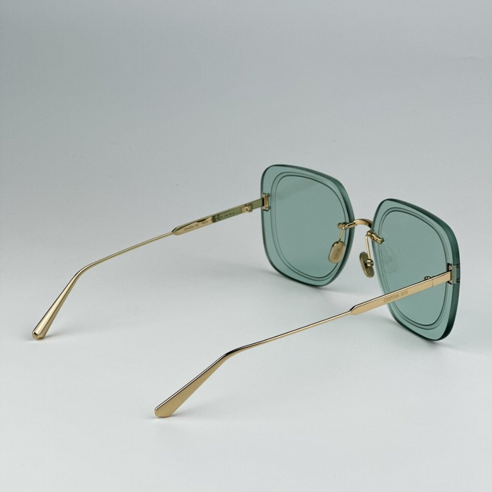 Dior ULTRADIOR SU B0O0 BRAND NEW Sunglasses Gold Green Women Square Oversized - Picture 9 of 13